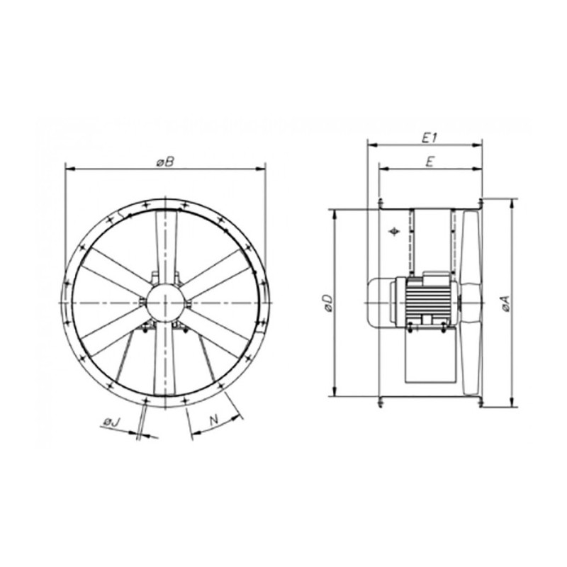 Ventilateur HCT-40-4T-0.33 / ATEX / EXII3 G/D