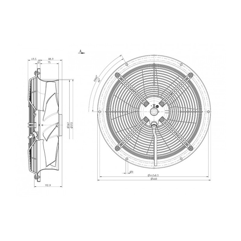 Ventilateur hélicoïde FC035-4DL.2C.A7