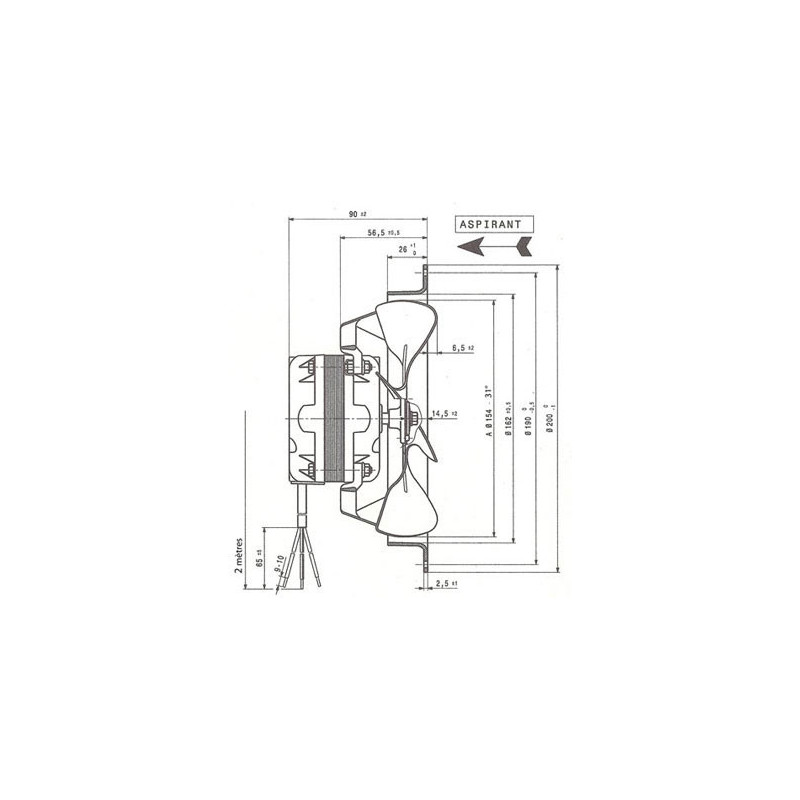 Ventilateur hélicoïde NA5.13.C2M.154.31