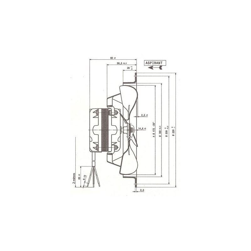 Ventilateur hélicoïde NA5.13.C2M.172.31