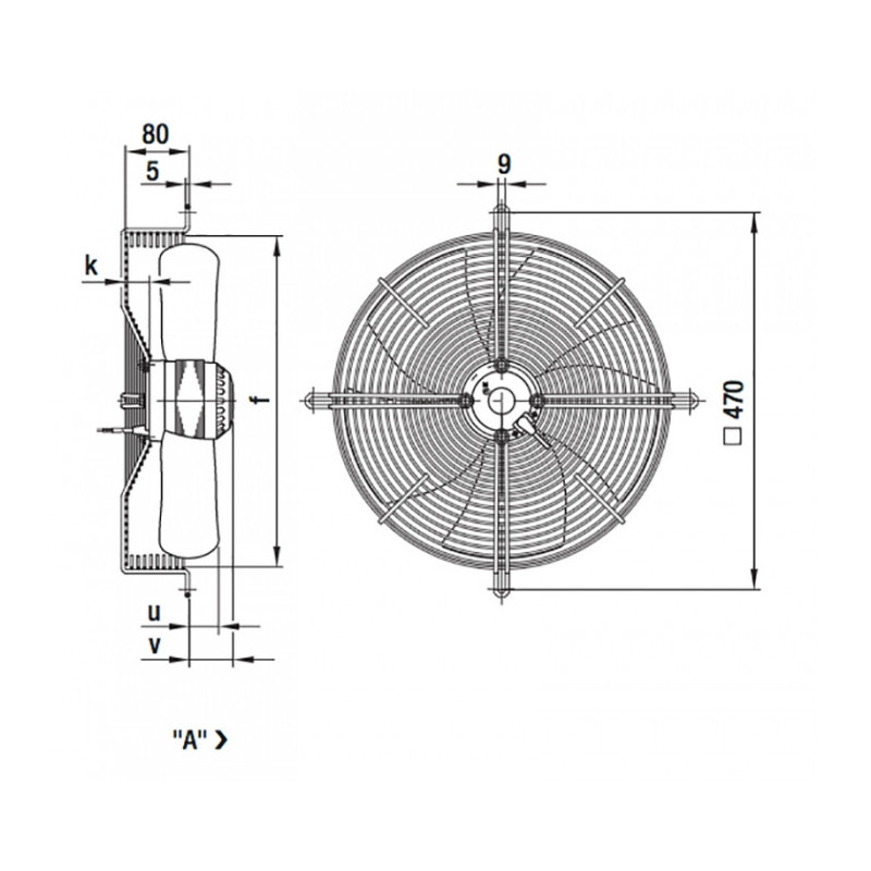 Ventilateur hélicoïde S4E400-AP02-04