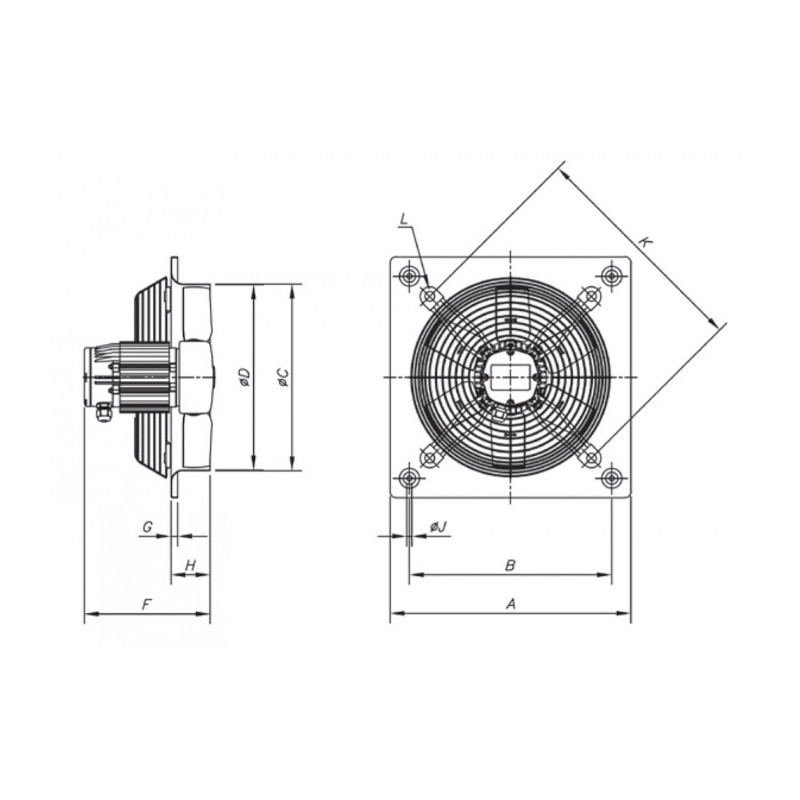 Ventilateur HEP-35-4T/H