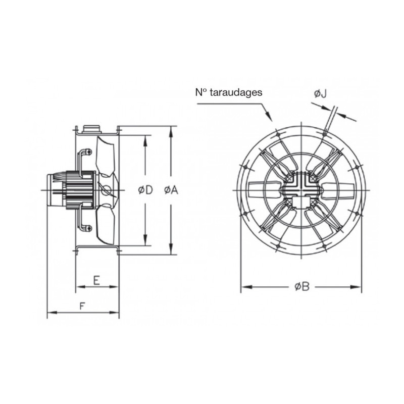 Ventilateur HEPT-35-4M/H/A