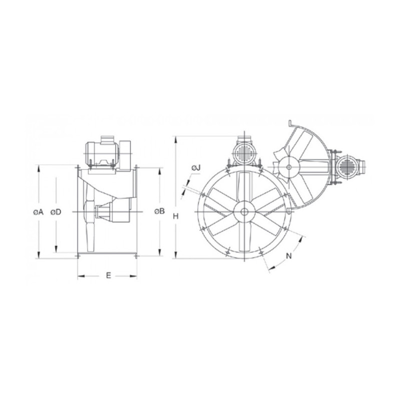 Ventilateur HPX-45-4T-0.50