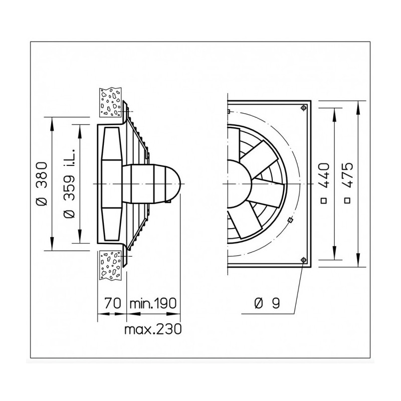 Ventilateur HQD 355/4/2