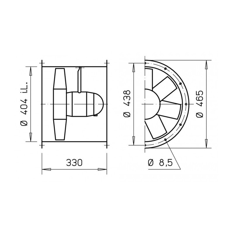 Ventilateur HRFW 400/4