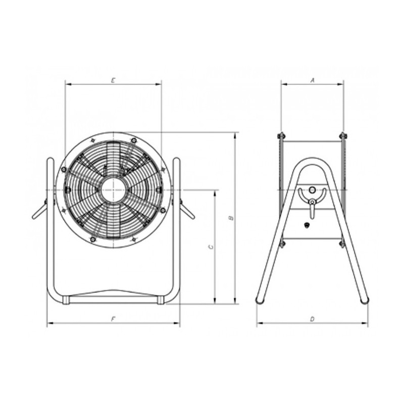 Ventilateur HTM-45-4T / ATEX / EXII2G EX-D
