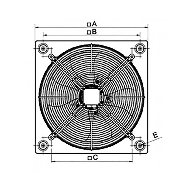 Ventilateur HXBR/6 630 6P