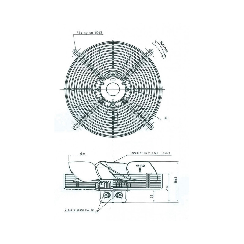 Ventilateur IA0400 CR40 TG050W04