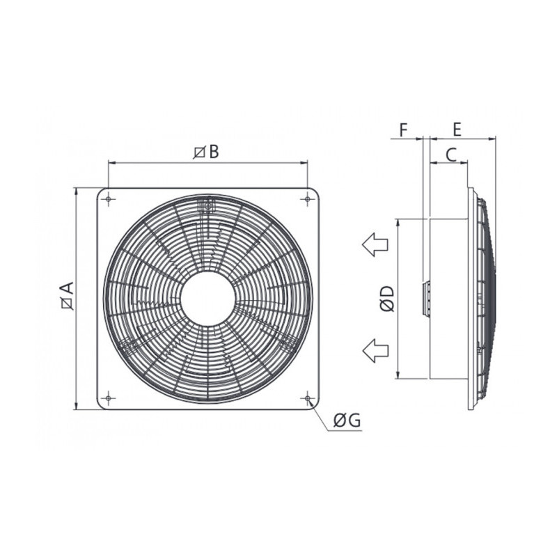 Ventilateur PERF BC 350 M-4P
