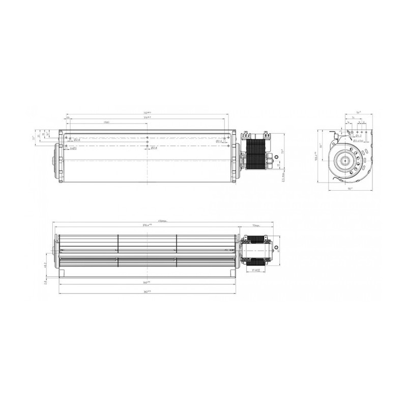 Ventilateur QLN65/3600A2-3038LH-71
