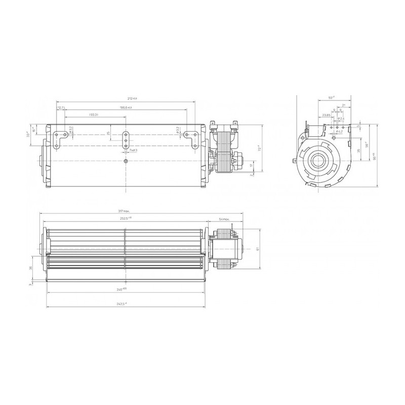 Ventilateur QLZ06/2400A47-3020LH-25 zx