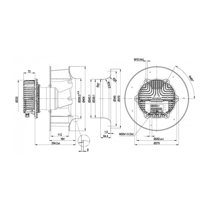 Ventilateur R3G355-BC92-03