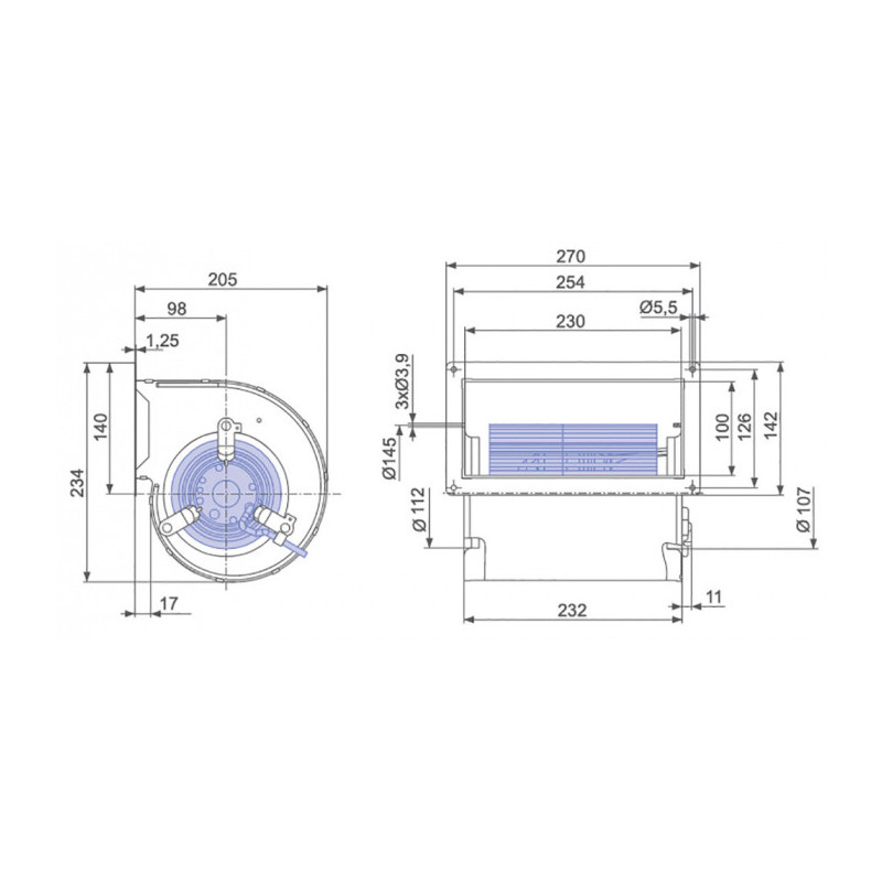 Ventilateur RD13S-4EP.WA.2R