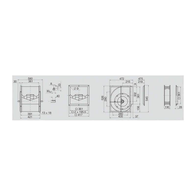 Ventilateur RDH E4-0280 + P1