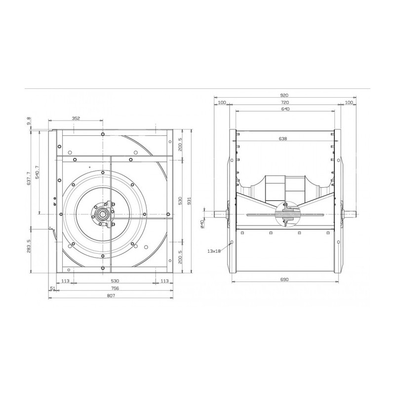Ventilateur RDH E4-0500
