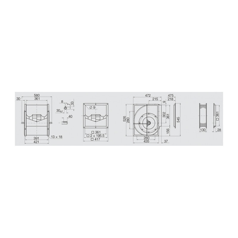 Ventilateur RDH280 E4
