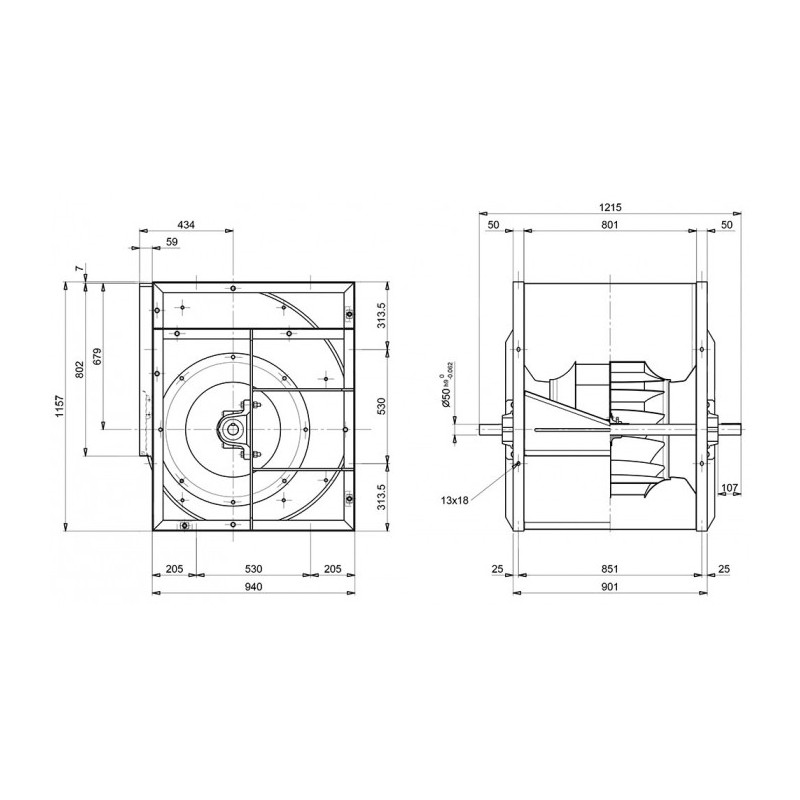 Ventilateur RDH630 K2 + BRIDE