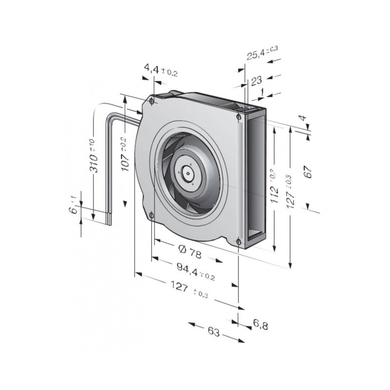 Ventilateur RLF100-11/18