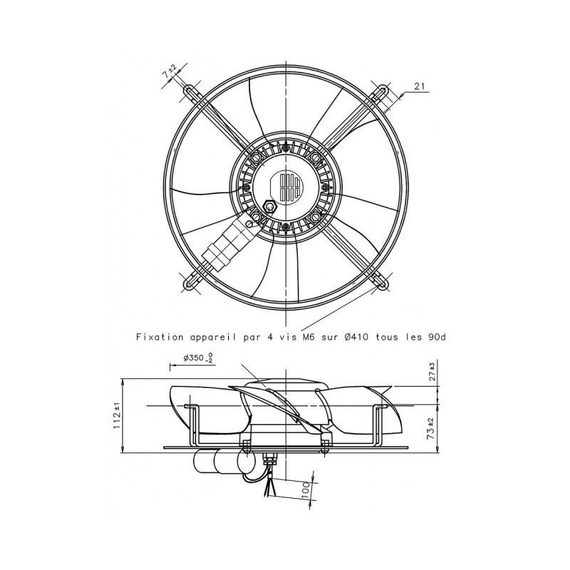 Ventilateur S0350 CR40 MG030W04