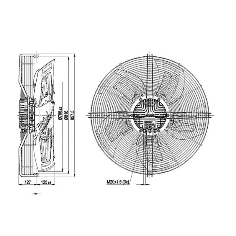 Ventilateur S3G800-BT21-01