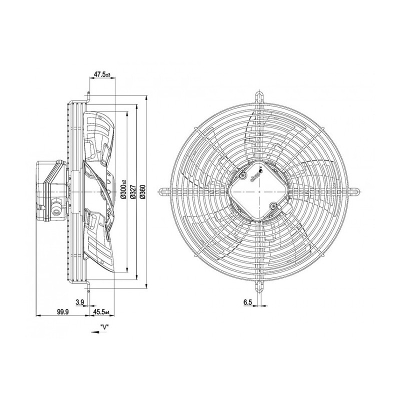 Ventilateur S4D300-AT04-45