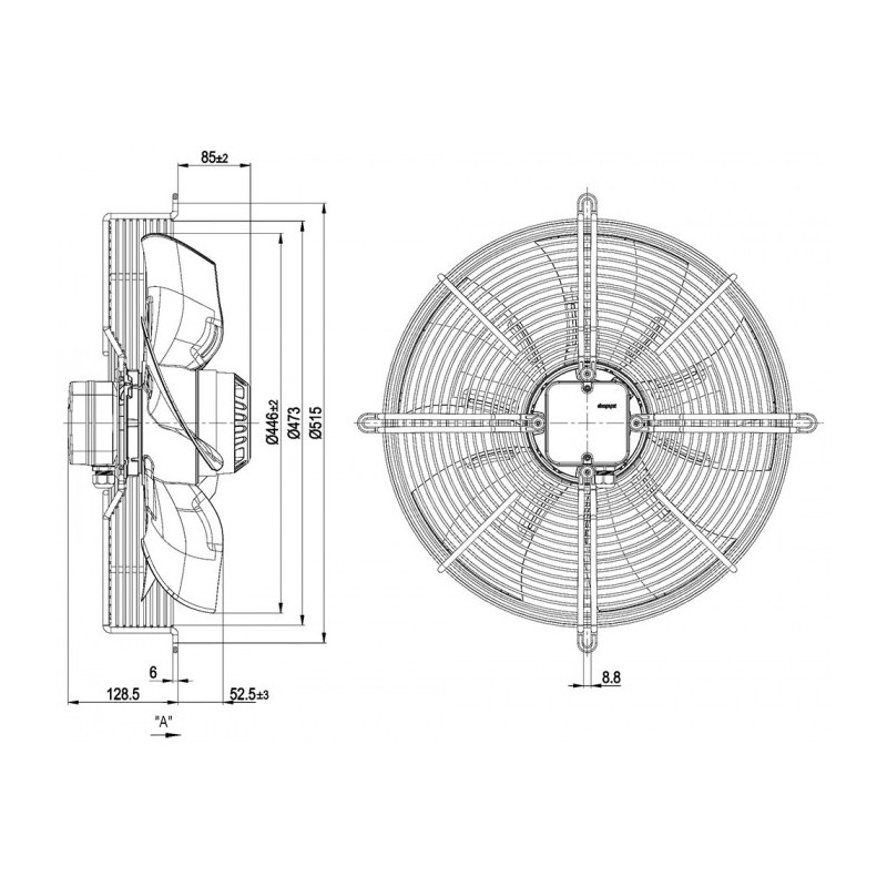 Ventilateur S4D450-AO14-02.
