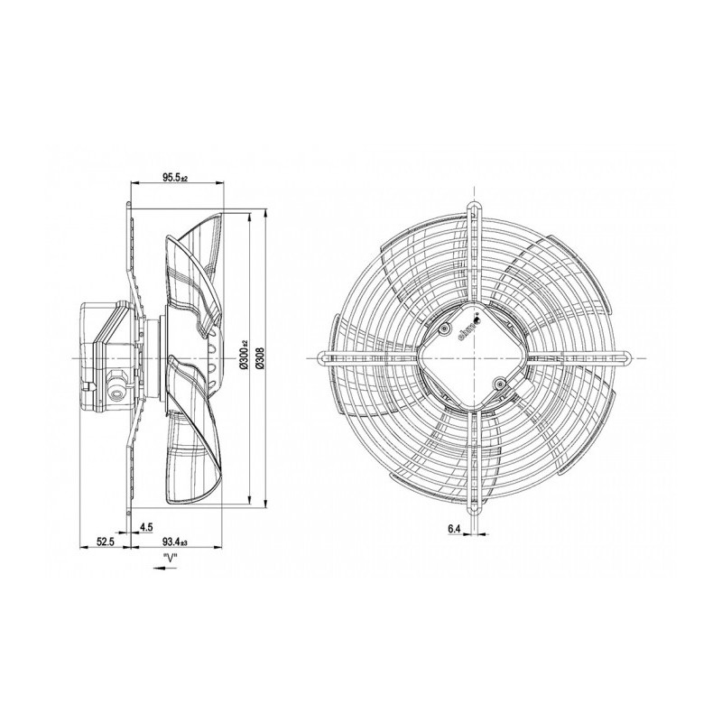 Ventilateur S4E300-BT16-34.