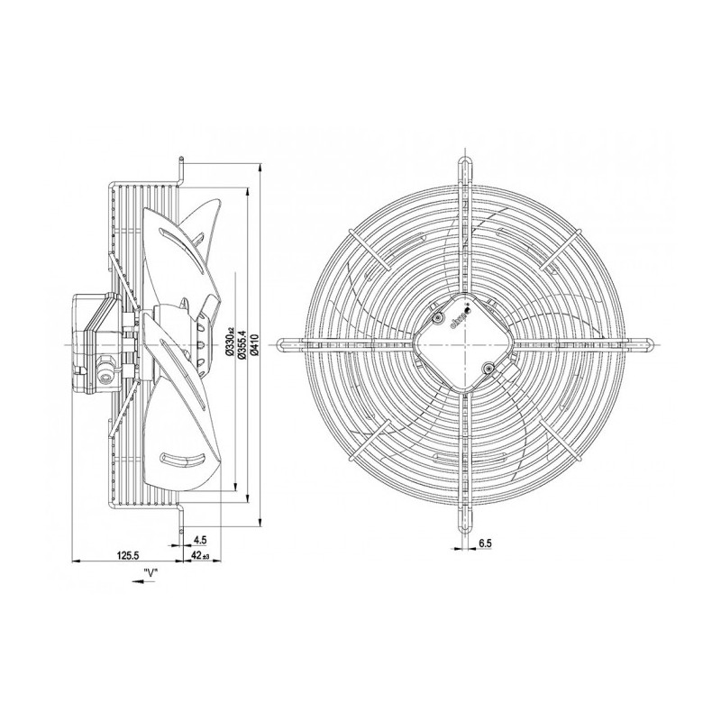 Ventilateur S4E330-AP20-43.