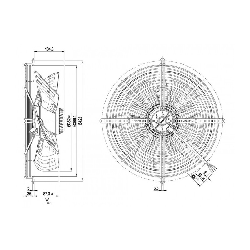 Ventilateur S4E350-BN02-31
