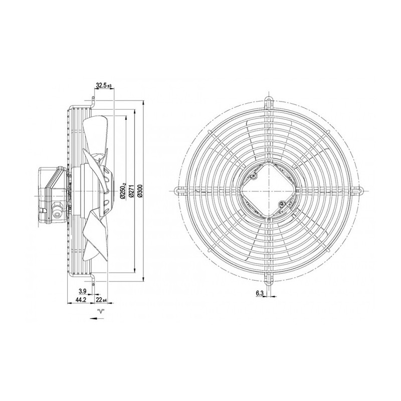 Ventilateur S4S250-AA02-11