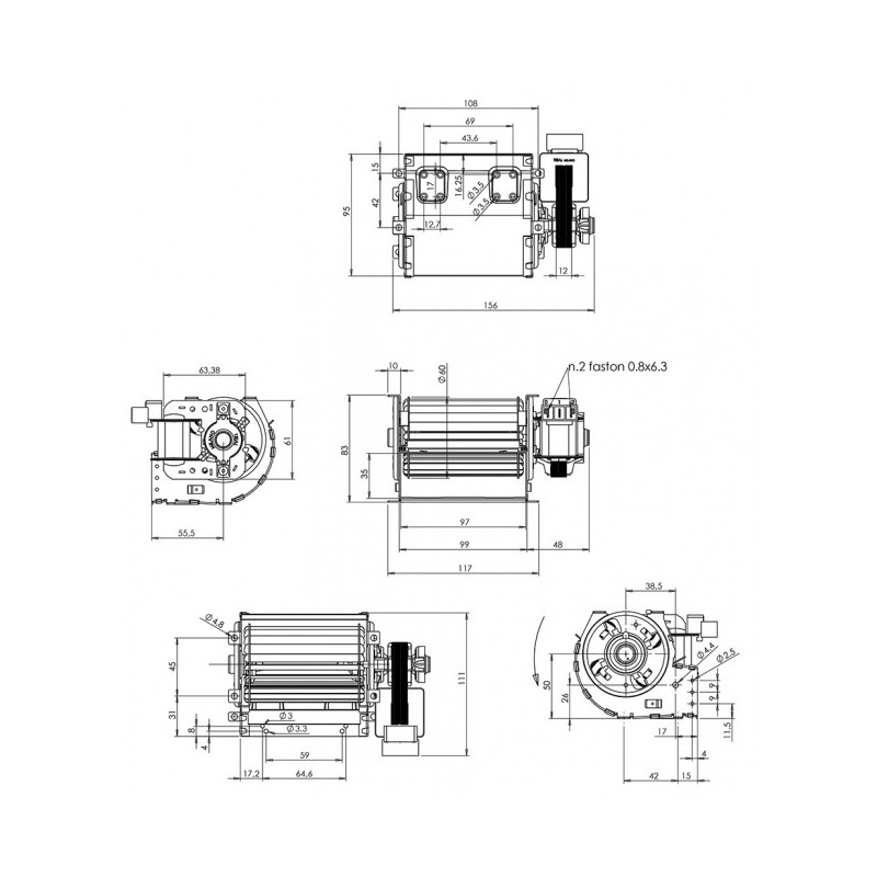 Ventilateur TAS 09B-002 60x90 D