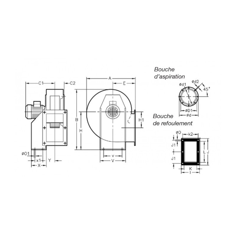 Ventilateur TCMP-922-4T-F-400
