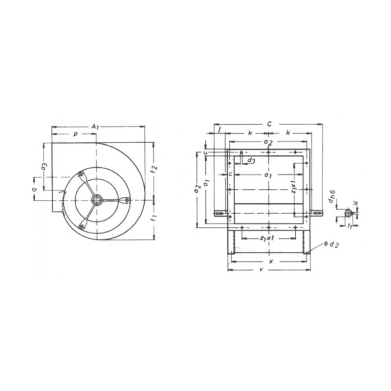 Ventilateur TLZ 450 + BRIDE