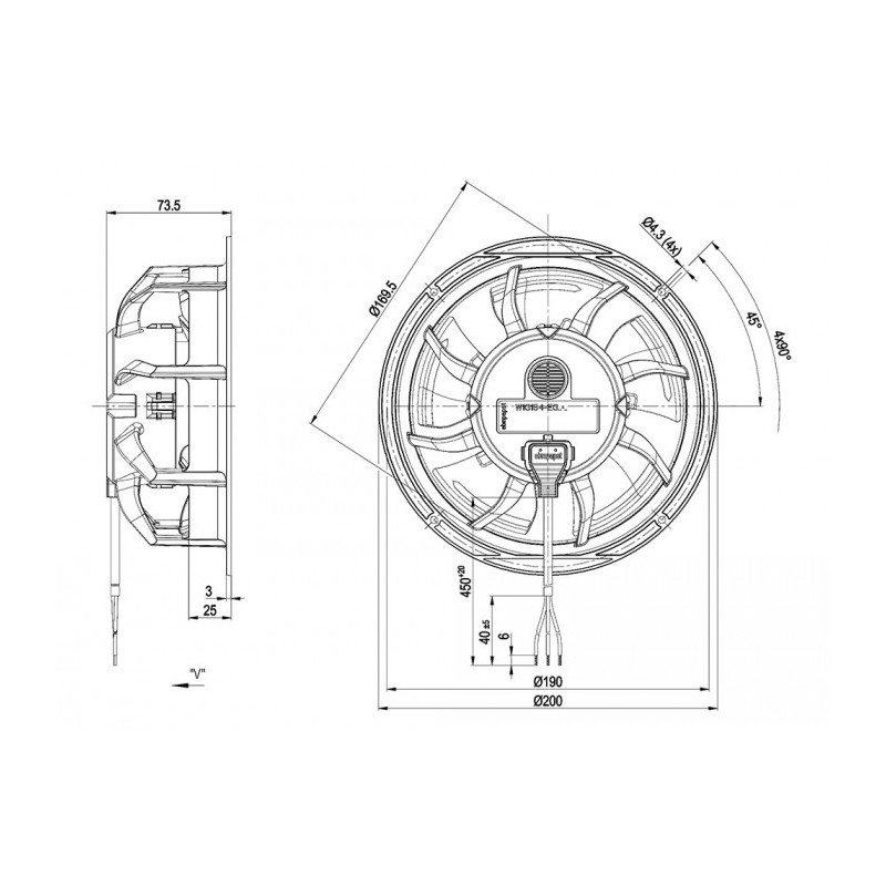 Ventilateur W1G154-EG57-02