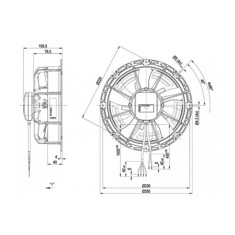 Ventilateur W1G200-EC91-A4