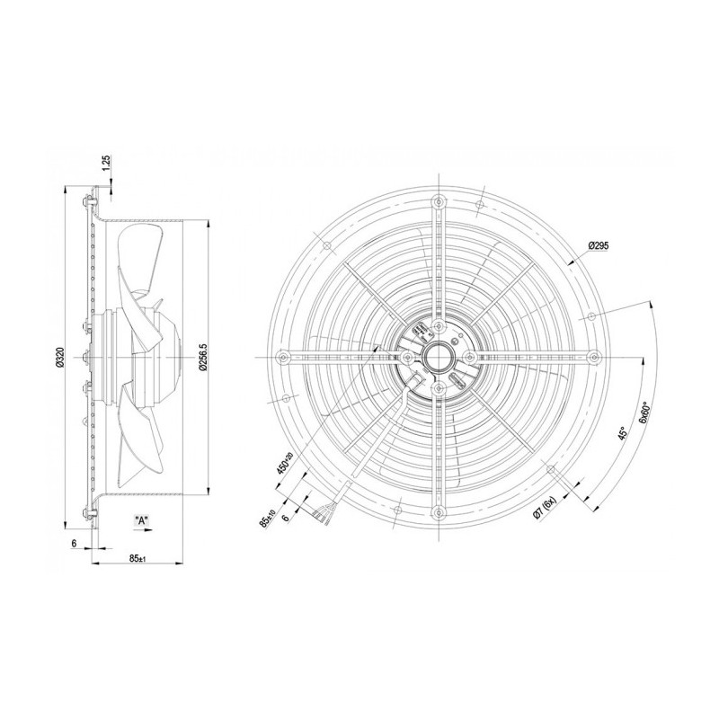 Ventilateur W2E250-CE65-02