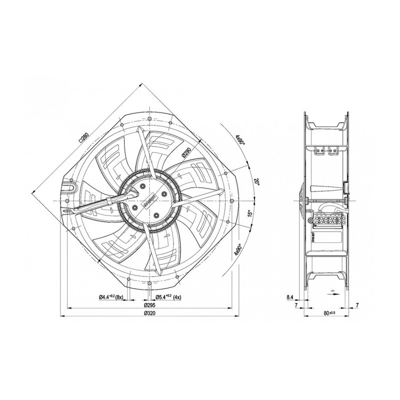 Ventilateur W3G250-HH07-03