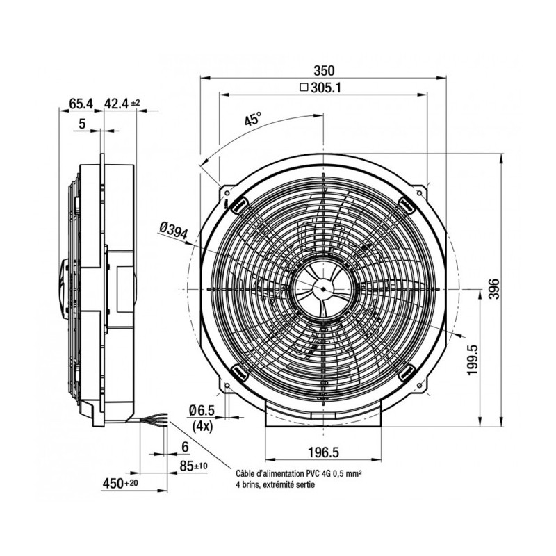 Ventilateur W4E300-JS72-31